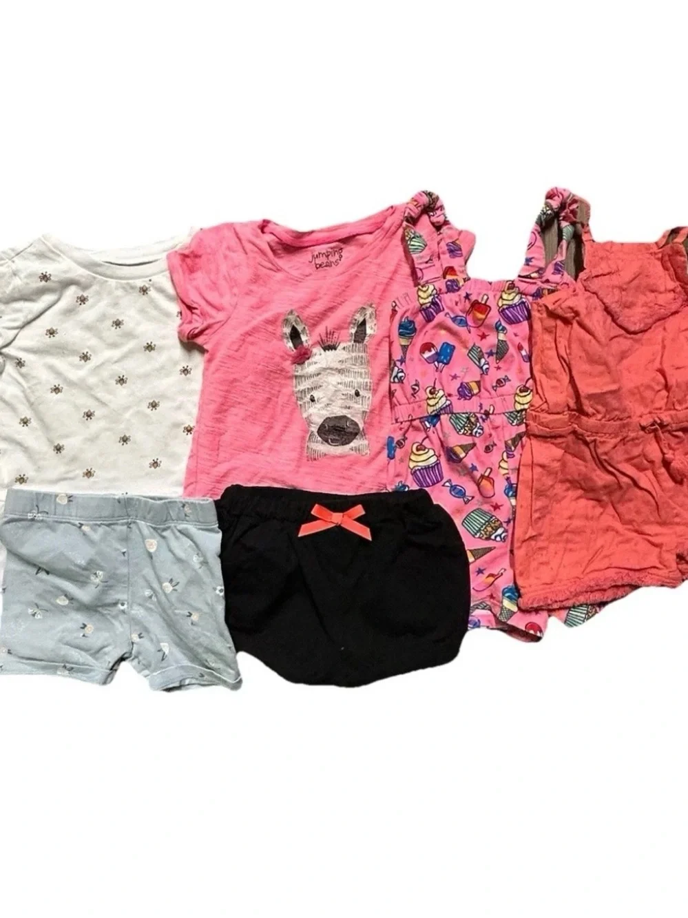 Toddler Girl Summer Clothing Rompers Shorts T Shirts Size 18-24 Months Beach